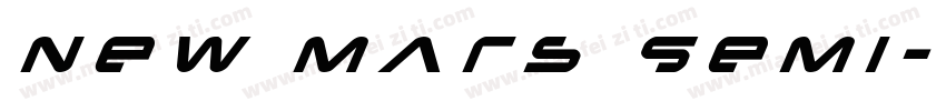 New Mars Semi-Italic字体转换